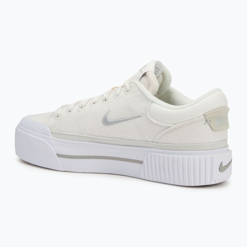 Nike Court Legacy Lift women's shoes summit white/white/phantom/light smoke grey 3