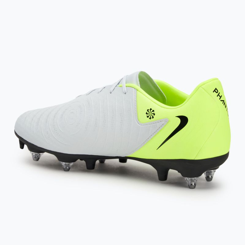 Men's Nike Phantom GX 2 Academy football boots metallic silver/volt/black 3