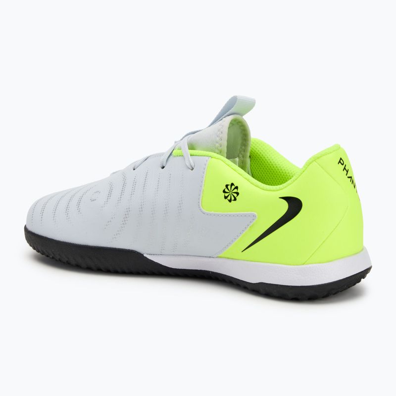 Nike Phantom GX 2 Academy IC metallic silver/volt/black children's football boots 3