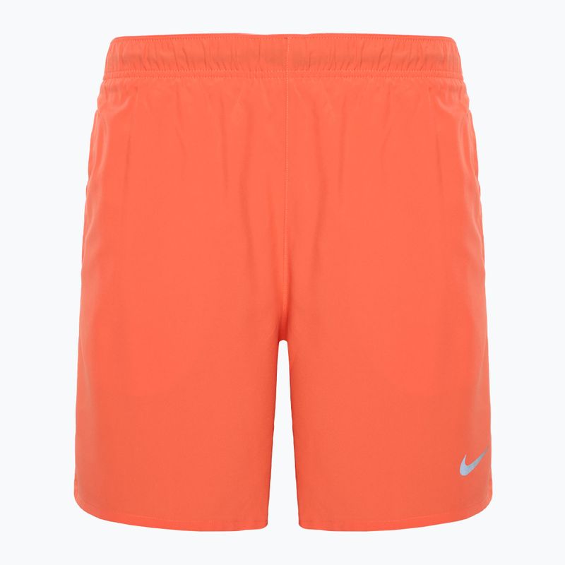 Men's Nike Dri-Fit Challenger 7" Brief-Lined light wild mango / reflective silver shorts