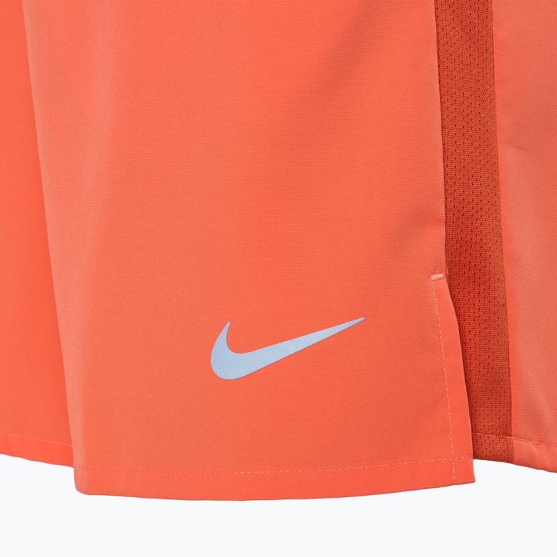 Men's Nike Dri-Fit Challenger 7" Brief-Lined light wild mango / reflective silver shorts 3