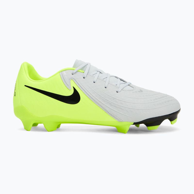 Men's football boots Nike Phantom GX 2 Academy FG/MG metallic silver/volt/black 2