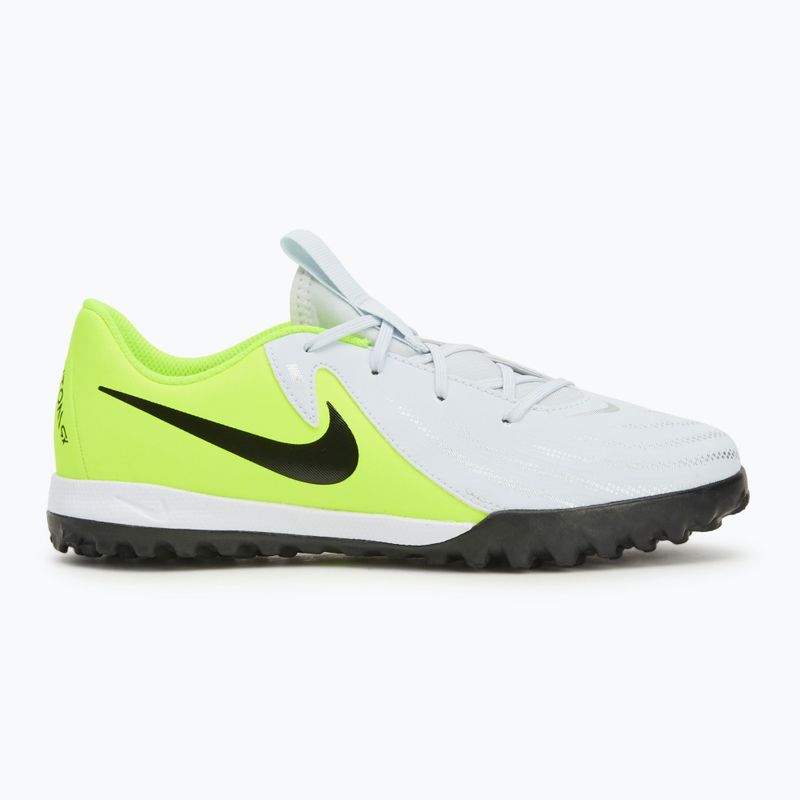 Nike Phantom GX 2 Academy TF children's football boots metallic silver/volt/black 2