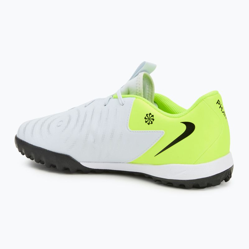 Nike Phantom GX 2 Academy TF children's football boots metallic silver/volt/black 3