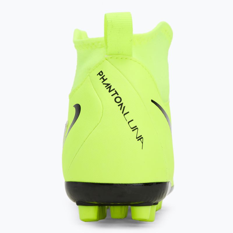 Nike Phantom Luna 2 Academy AG Jr children's football boots metallic silver/black/volt 6