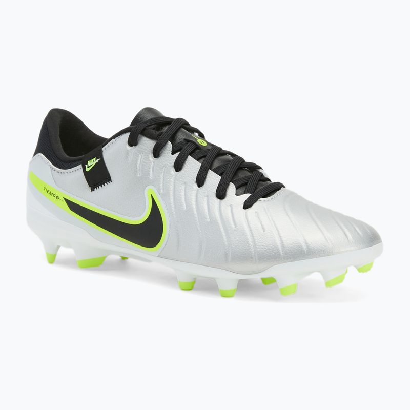 Men's football boots Nike Tiempo Legend 10 Academy FG/MG metallic silver/volt/black