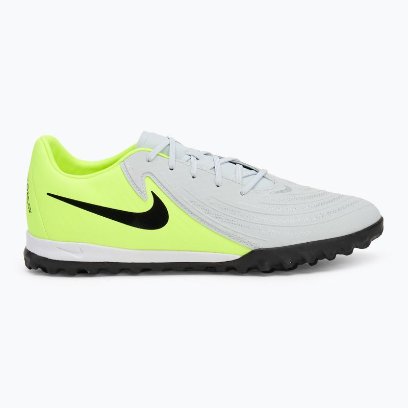 Men's football boots Nike Phantom GX 2 Academy TF metallic silver/volt/black 2