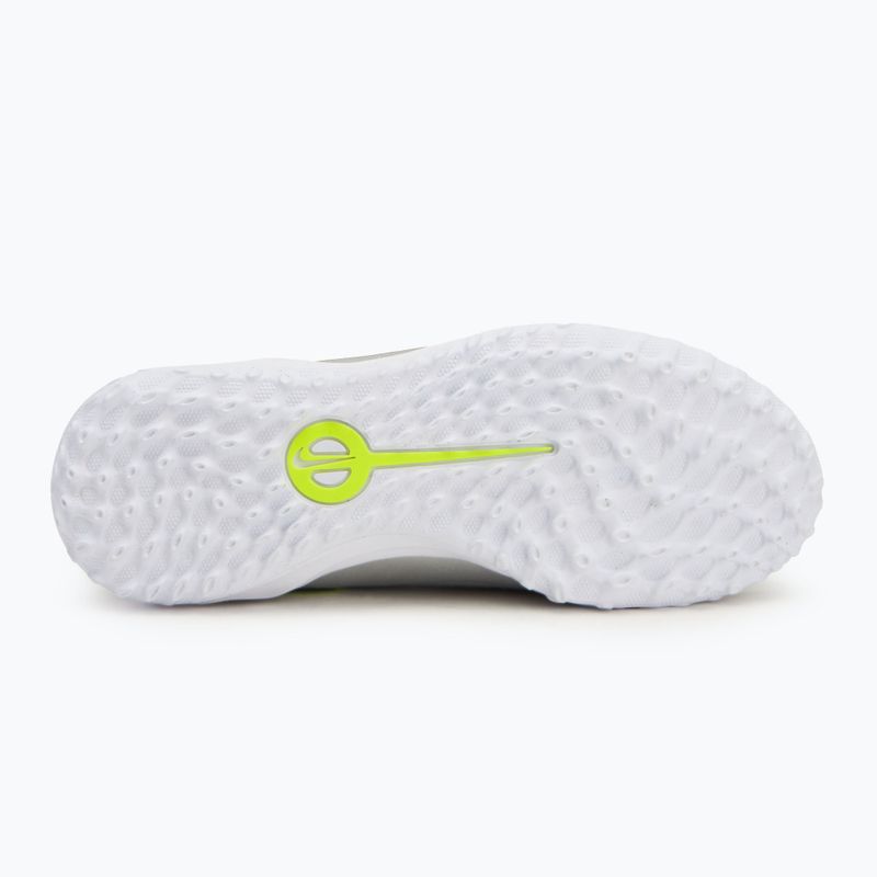 Nike Tiempo Legend 10 Academy TF children's football boots metallic silver/volt/black 4