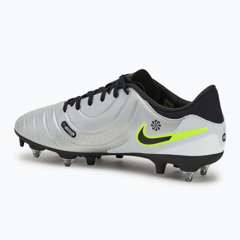 Men's football boots Nike Tiempo Legend 10 Academy SG-Pro silver/volt/black 3