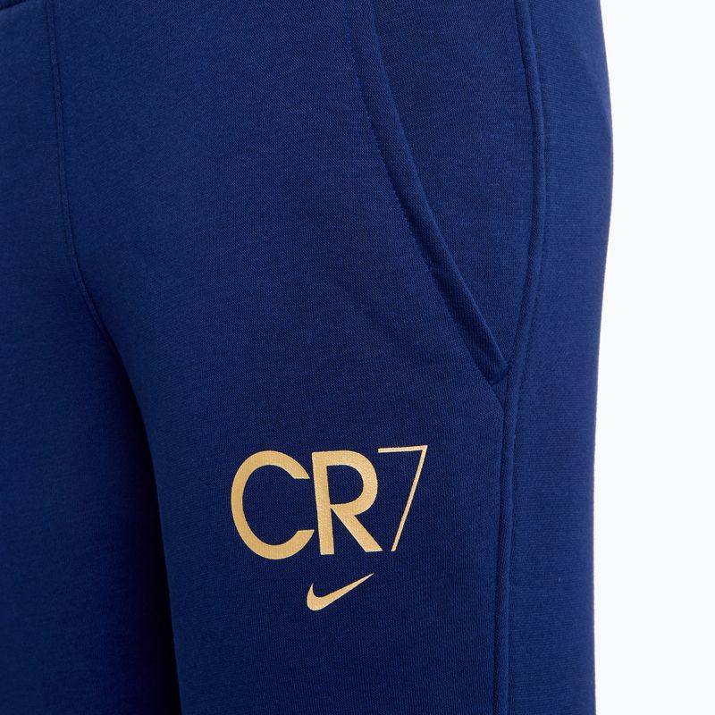 Nike CR7 Club Fleece children's trousers blue void/metallic gold 4