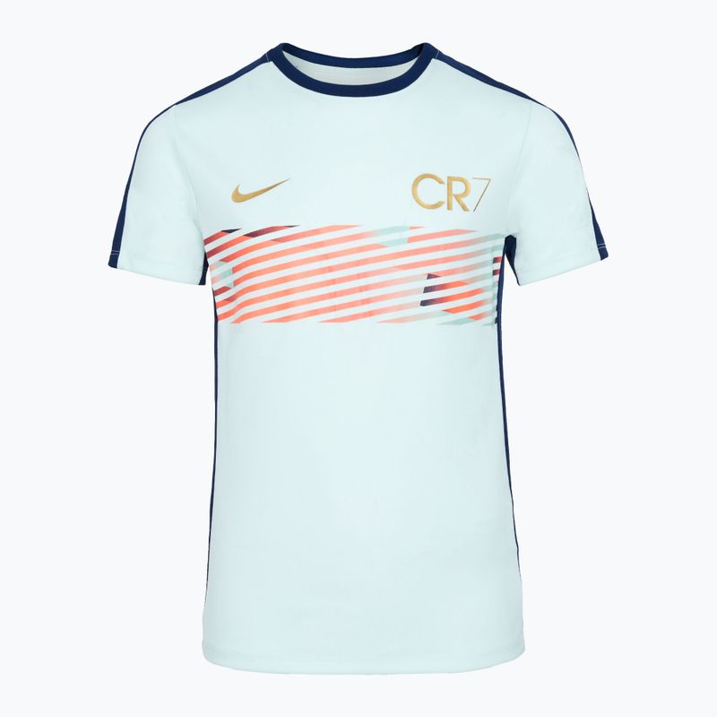 Nike CR7 Academy Dri-FIT children's football shirt barely green/ blue void/ metallic gold