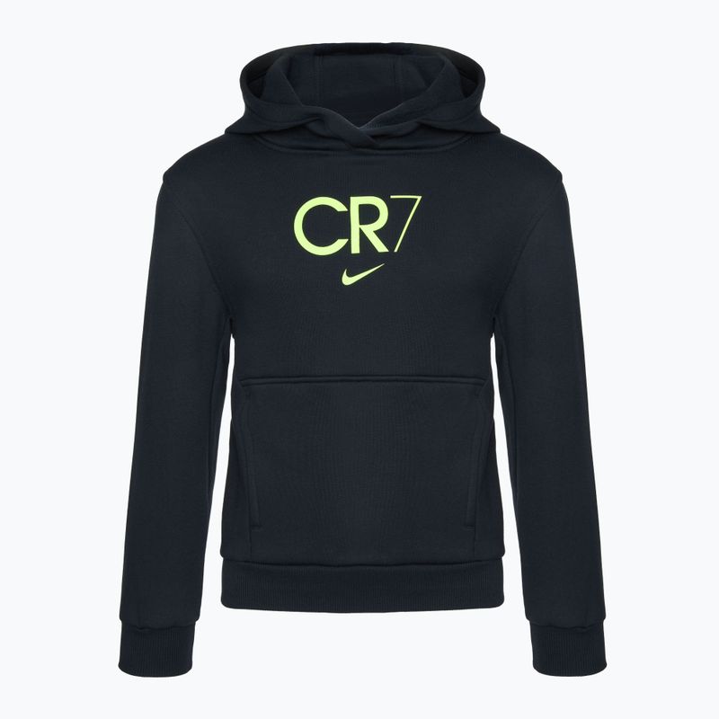 Children's sweatshirt Nike CR7 Club Fleece black / volt