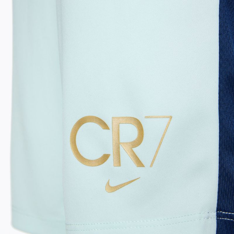 Nike CR7 Academy Dri-FIT children's football shorts barely green/ blue void/ metallic gold 3