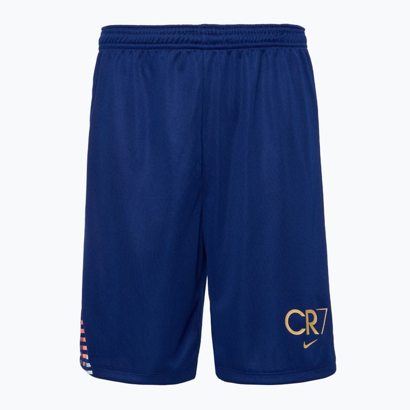 Nike CR7 Academy Dri-FIT blue void/blue void/metallic gold children's football shorts