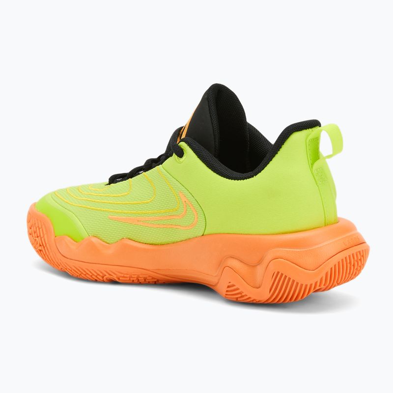 Nike Giannis Immortality 4 children's basketball shoes cyber/ sundial/ lightning/ bright mandarin 3