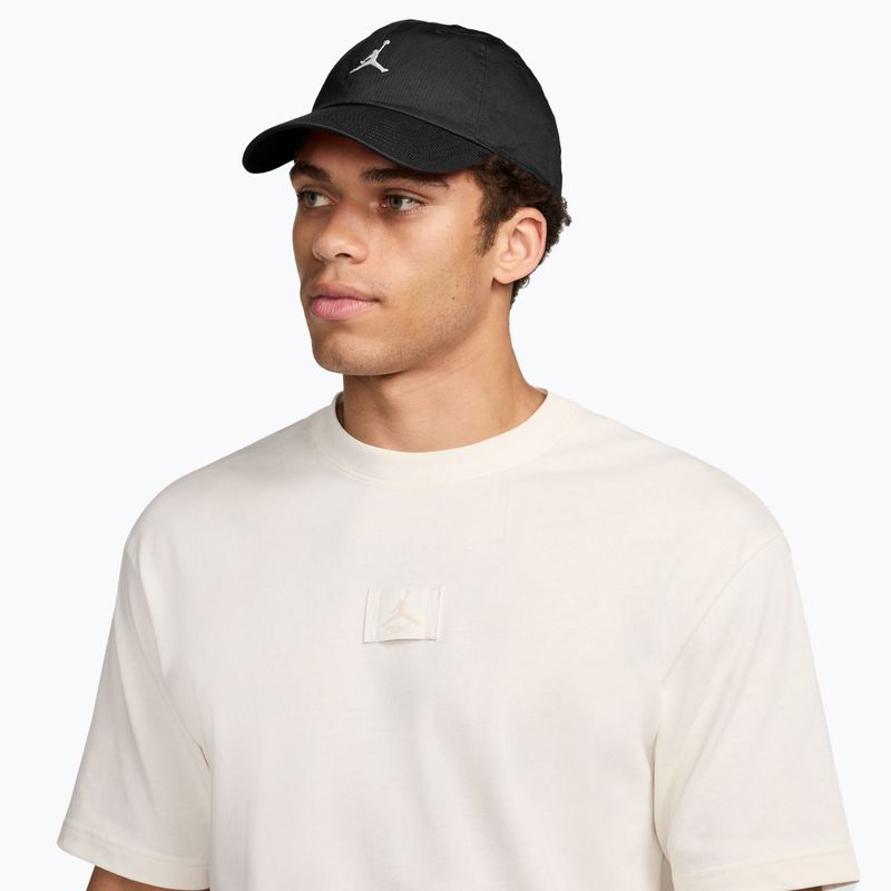 Baseball cap Jordan Club Unstructured Curved-Bill black/white 5