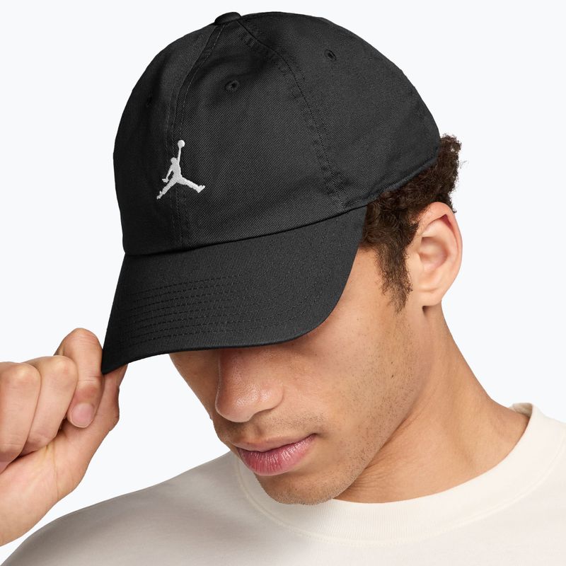 Baseball cap Nike Jordan Club Unstructured Curved-Bill black/white 4
