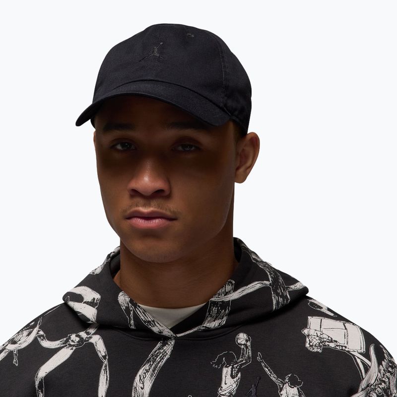 Baseball cap Jordan Club Unstructured Curved-Bill black/black 5