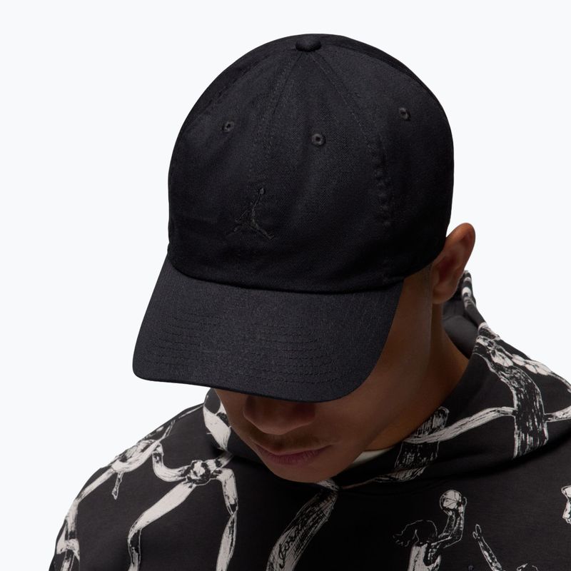 Baseball cap Jordan Club Unstructured Curved-Bill black/black 8