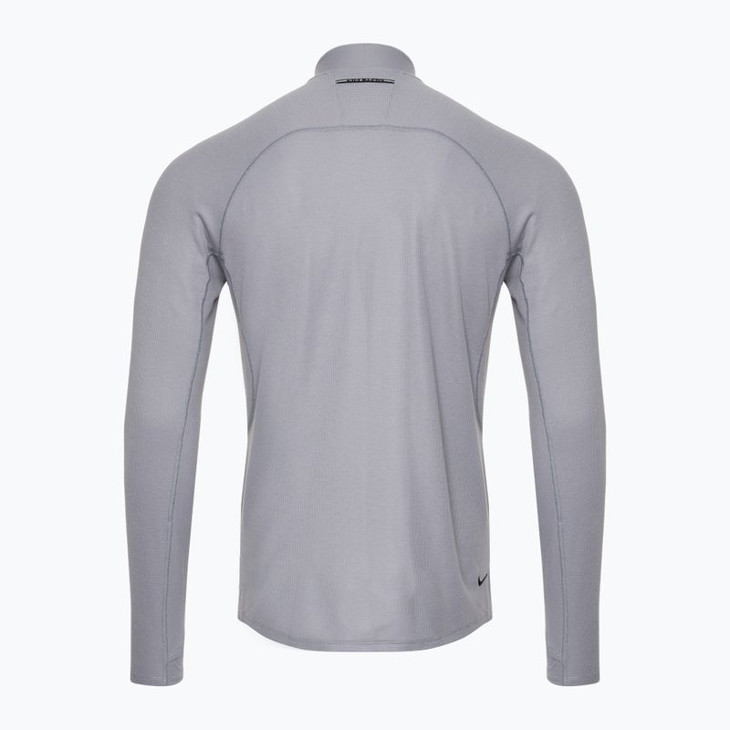 Men's Nike Trail Dri-Fit 1/2 Zip cement grey/black running sweatshirt 2