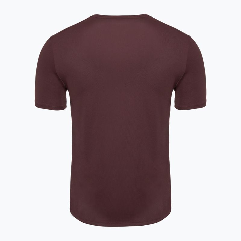 Men's Nike Miler Dri-Fit UV burgundy crush running shirt 2