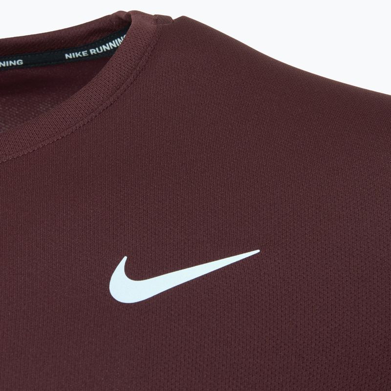 Men's Nike Miler Dri-Fit UV burgundy crush running shirt 3
