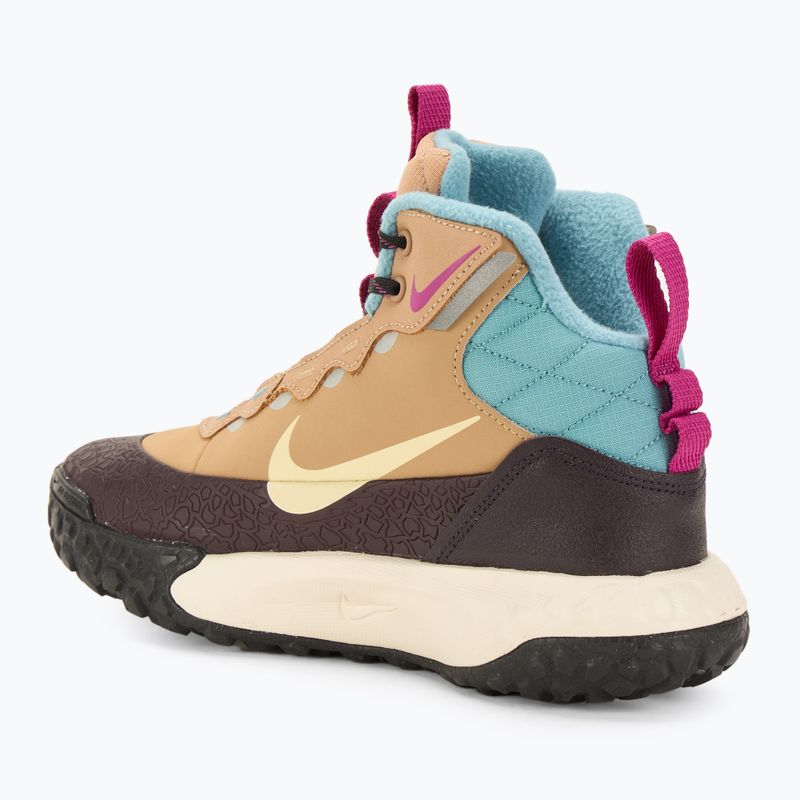 Nike Hikeda hemp / burgundy ash / denim turquoise / pale ivory children's shoes 3