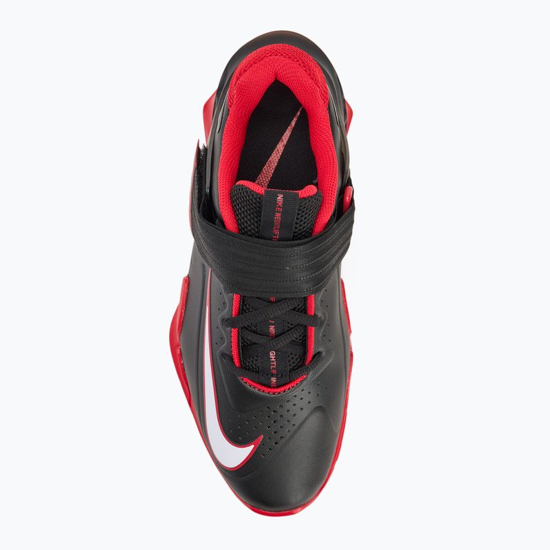 Nike Savaleos black/white/university red weightlifting shoes 5