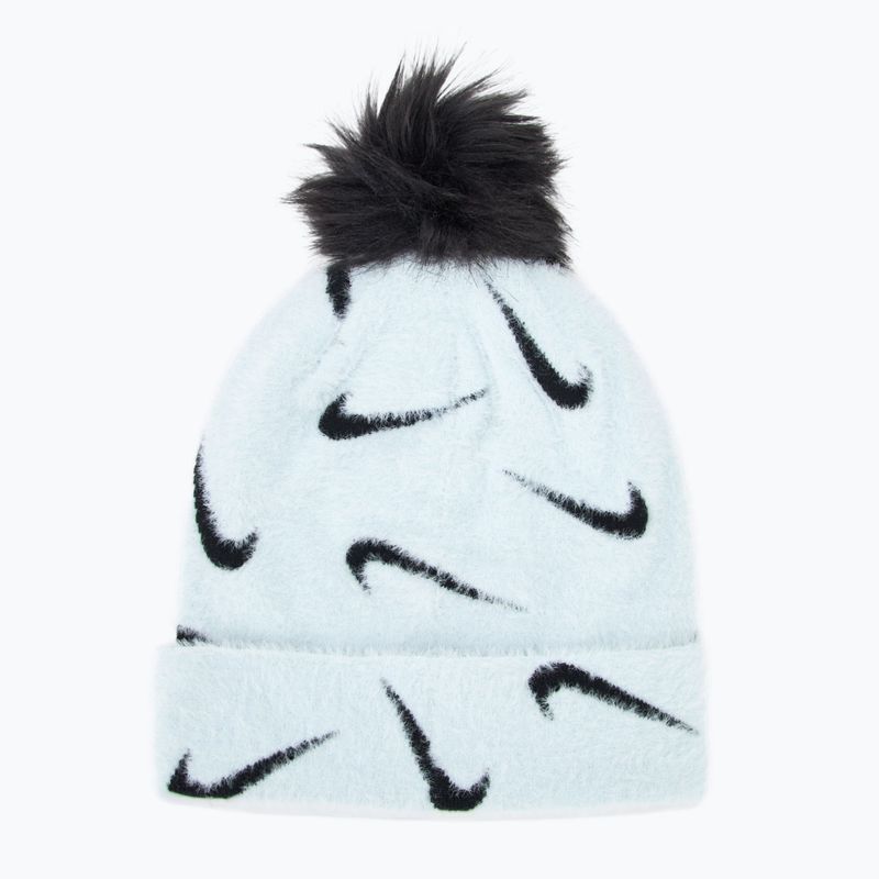 Nike Peak glacier blue/black children's winter beanie 2