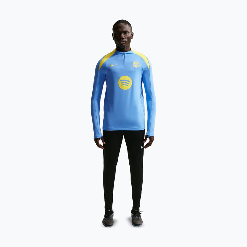 Men's football longsleeve Nike FC Barcelona Strike Fourth Knit Drill Top university blue/opti yellow 2