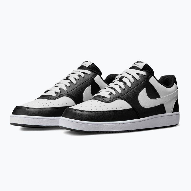 Men's Nike Court Vision Low black/white shoes 10