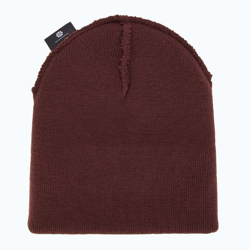 Nike Peak burgundy crush/white children's winter beanie 4