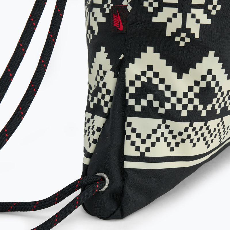 Bag Nike Heritage 13 l black/coconut milk/university red 4