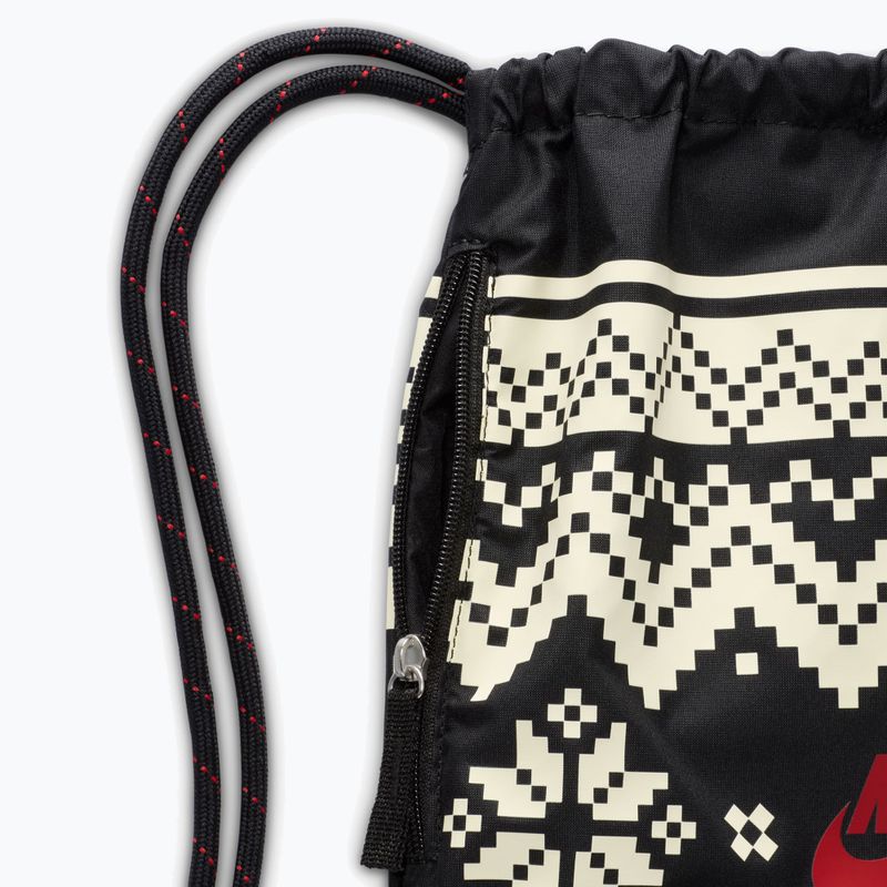 Bag Nike Heritage 13 l black/coconut milk/university red 8