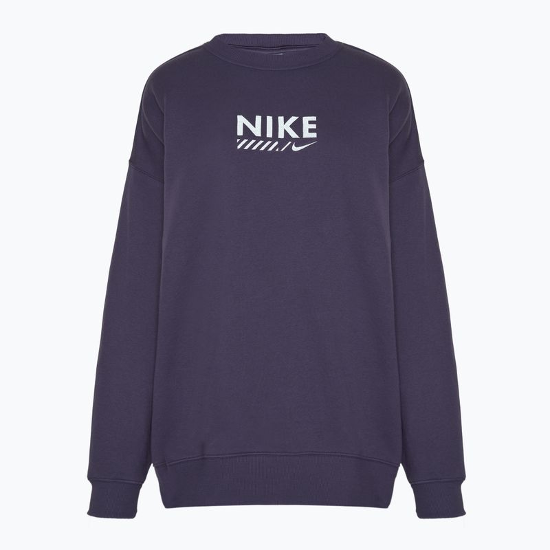 Women's sweatshirt Nike Sportswear Oversized Crew-Neck dark raisin
