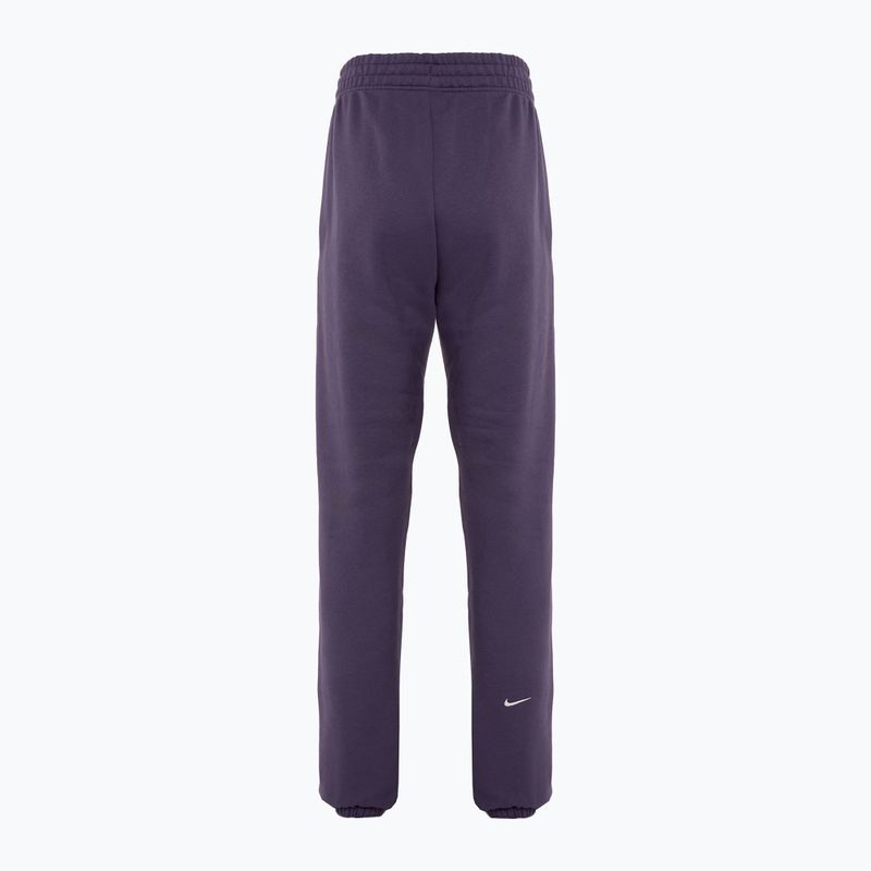 Women's Nike Sportswear Fleece dark raisin trousers 2