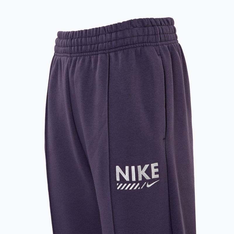Women's Nike Sportswear Fleece dark raisin trousers 3