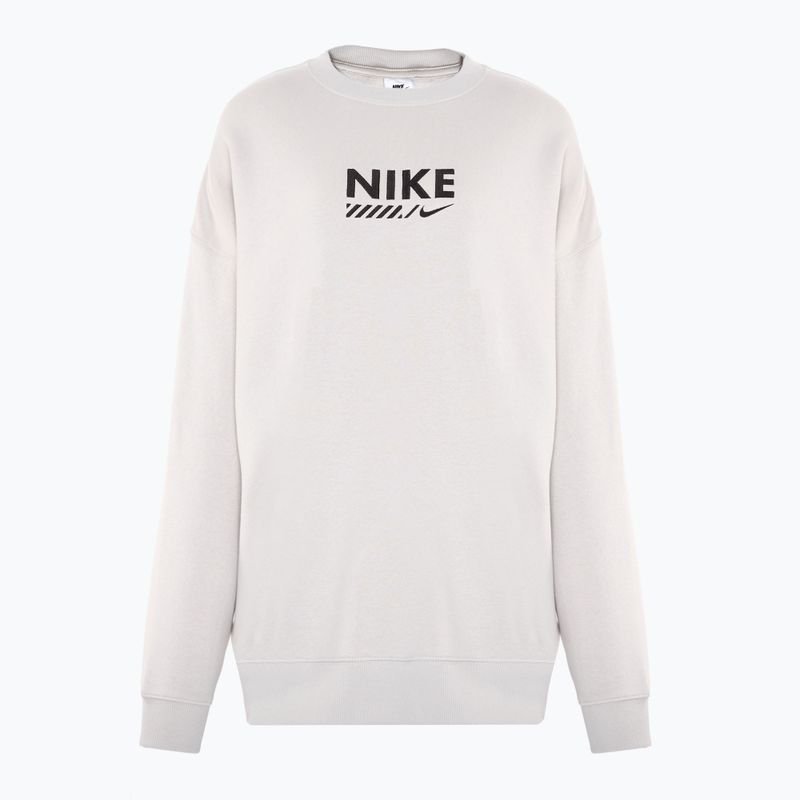 Women's Nike Sportswear Oversized Crew-Neck sweatshirt light iron ore
