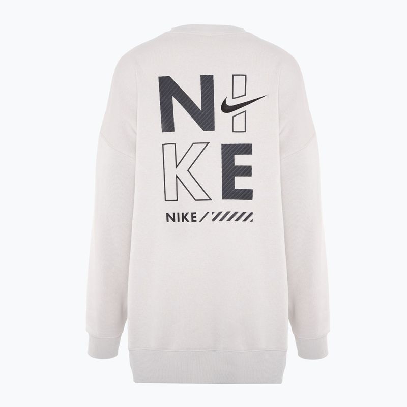 Women's Nike Sportswear Oversized Crew-Neck sweatshirt light iron ore 2