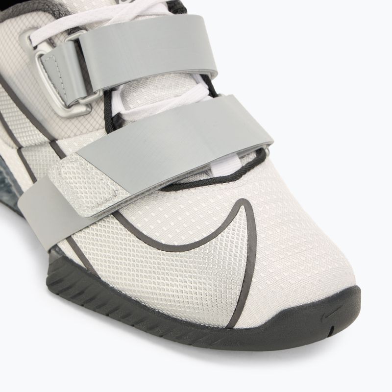 Nike Romaleos 4 SE white/metallic silver/anthracite wolf grey weightlifting shoe 7