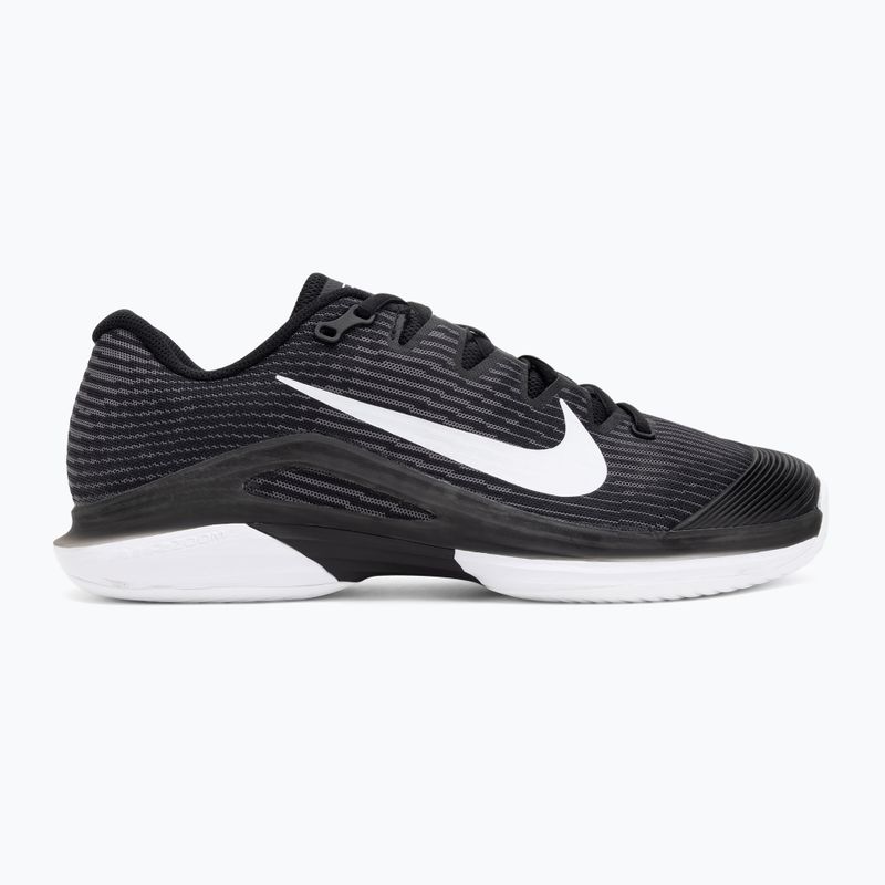 Men's tennis shoes Nike Vapor 12 black / white / dk smoke grey 2