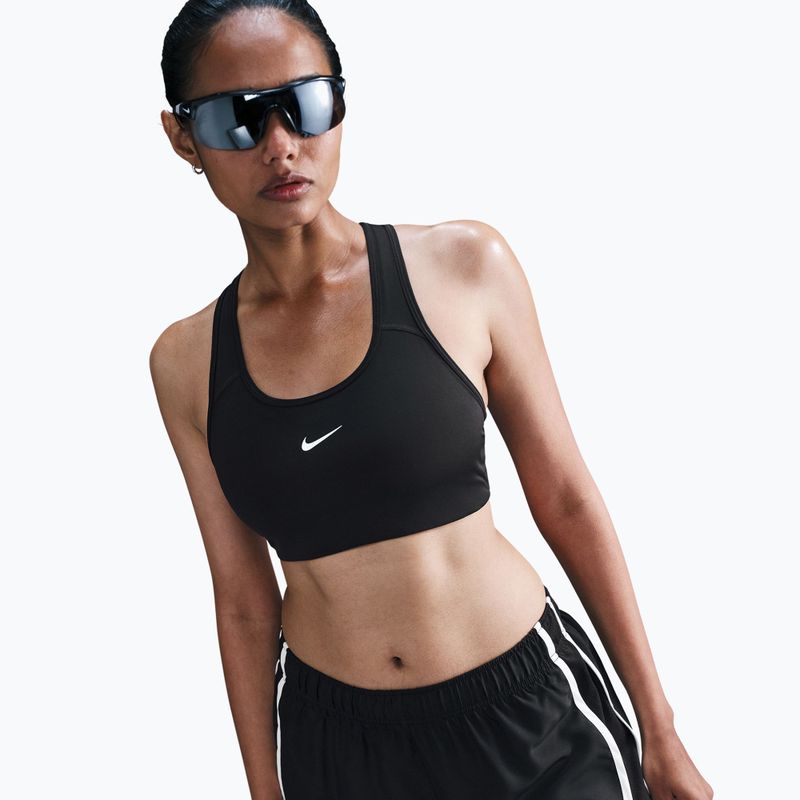 Women's running shorts Nike Tempo Dri-Fit Mid-Rise black/black/white 4
