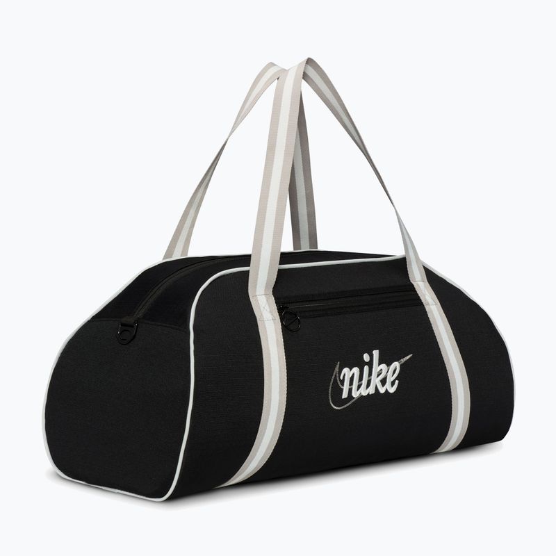 Women's training bag Nike Gym Club Retro 24 l black/college grey/summit white 2