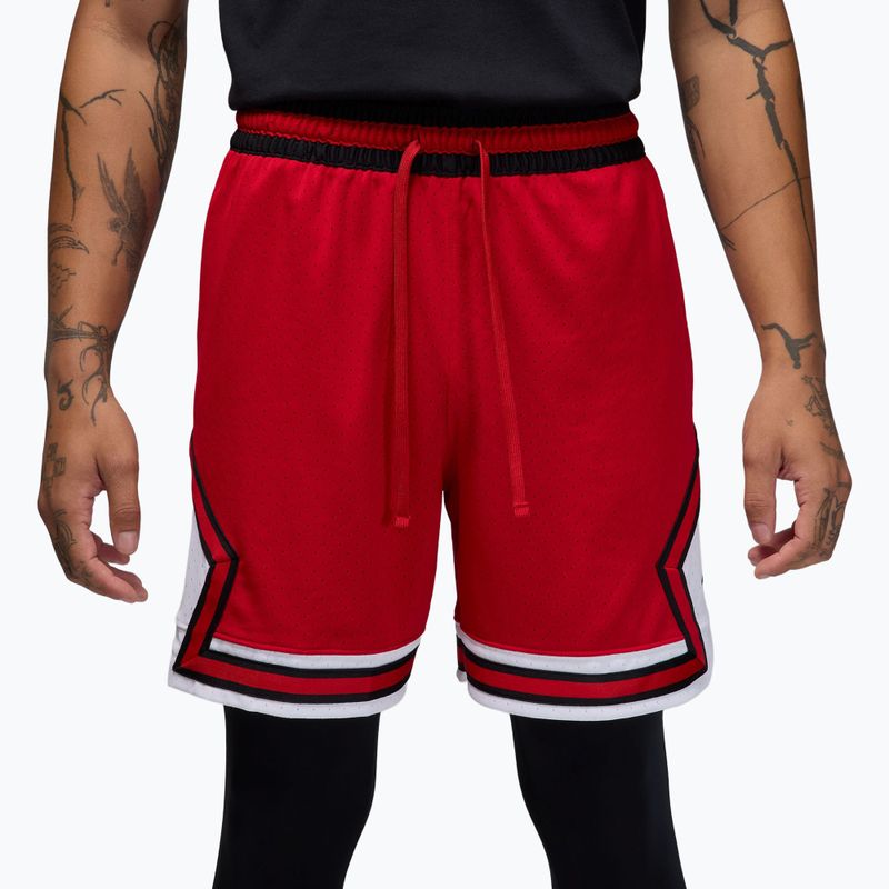 Men's basketball shorts Nike Jordan Mesh Diamond 4" gym red/white/black 3
