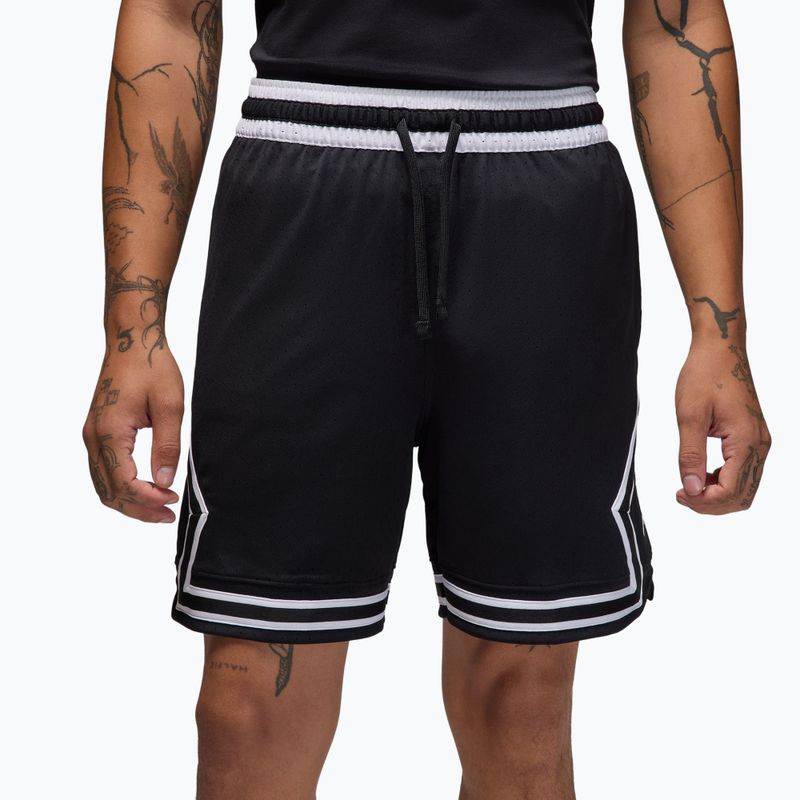 Men's basketball shorts Jordan Mesh Diamond 4" black/white/white 3