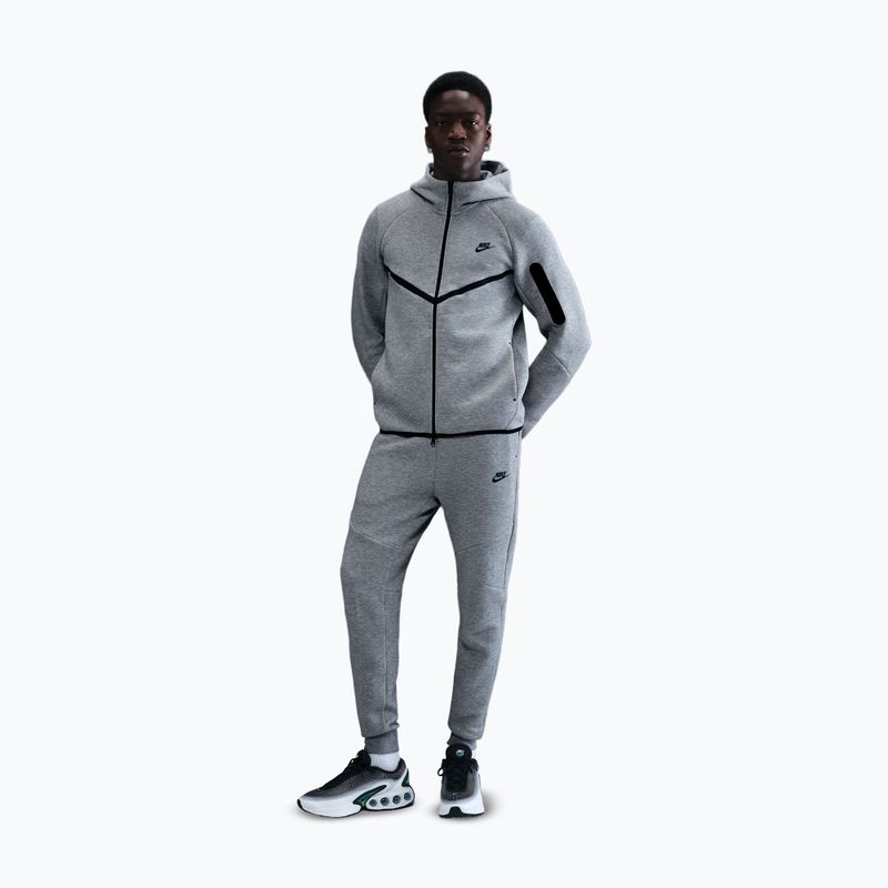 Men's sweatshirt Nike Tech Windrunner Full Zip cave dark grey heather/black 2