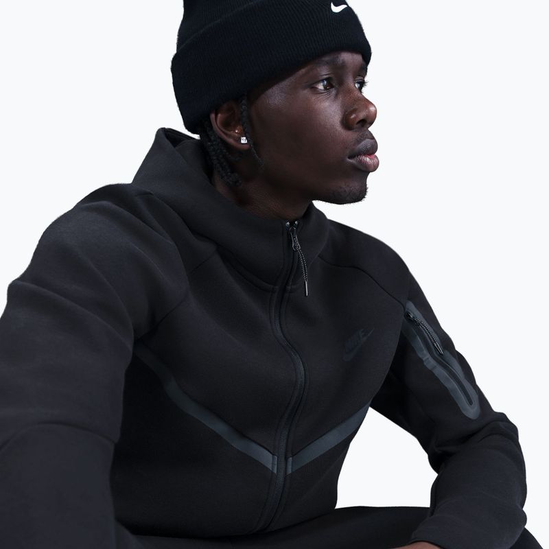 Men's sweatshirt Nike Tech Windrunner Full Zip cave black/black 5