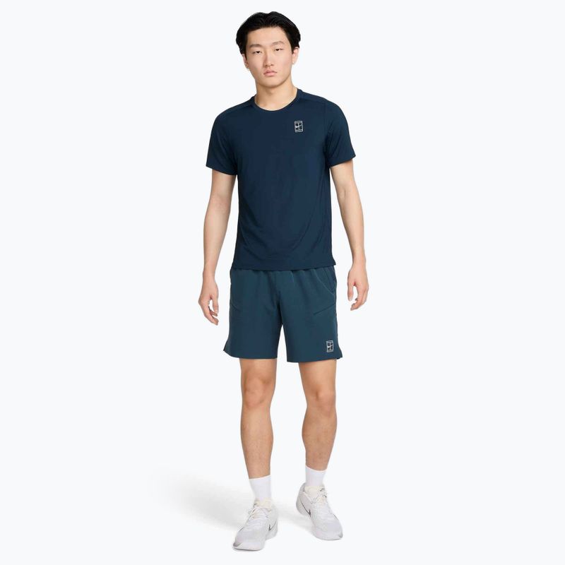 Men's Nike Court Dri-Fit Advantage tennis shirt armory navy / white 2
