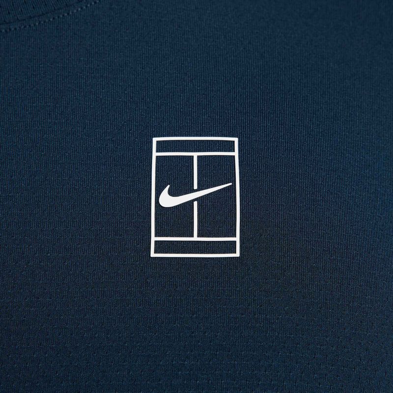 Men's tennis shirt Nike Court Dri-Fit Advantage armory navy / white 6