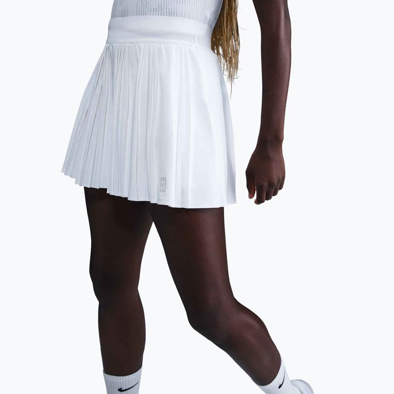 Tennis skirt Nike Court Dri-Fit Advantage Pleated white/white 3
